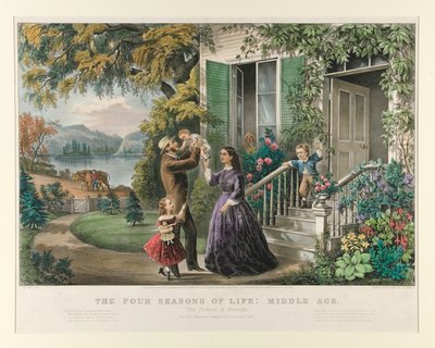 Čtyři roční období: Středověk od Currier and Ives