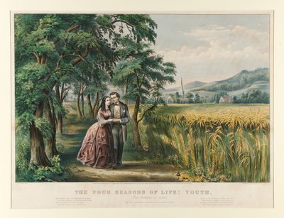 Čtyři roční období života: Mládí od Currier and Ives