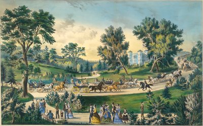 The Grand Drive, Central Park N.Y. od Currier and Ives