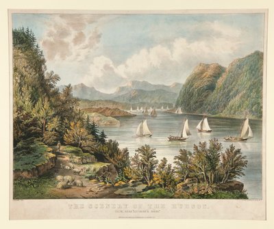 Krajina Hudsonu. Pohled, Blízko od Currier and Ives