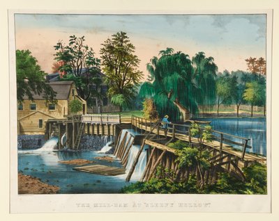Mlýnská přehrada u od Currier and Ives