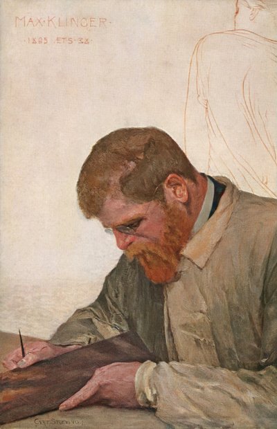 Max Klinger, kolem roku 1900 (obraz) od Curt Stoeving