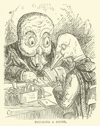 Ilustrace pro Malého pana vyhazovače a jeho přítele Verdant Green od Cuthbert Bradley