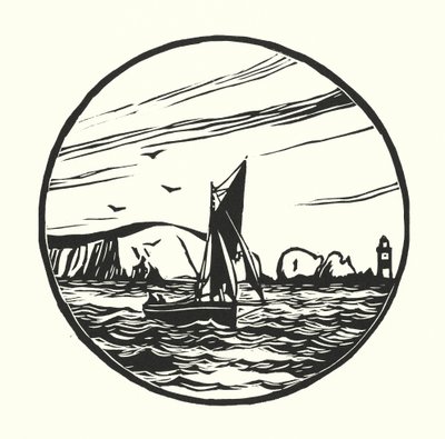 Rybářské lodě a bárky: Itchen Ferry Boat (dřevoryt) od Cyril A. Wilkinson