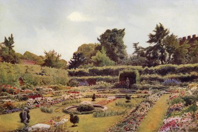 The Old Pond Garden, Hampton Court (barva lito) od Cyril Ward