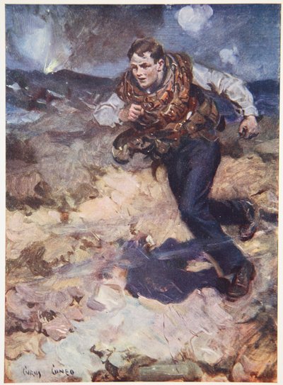 Heroic Middy nesoucí munici do těžce zkoušených britských bojovníků od Cyrus Cuneo