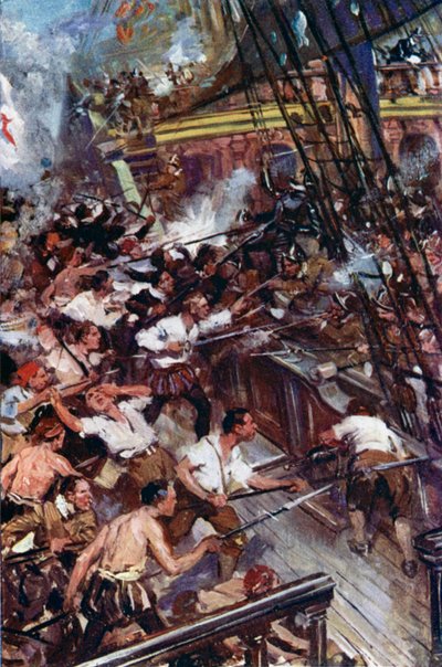 Ilustrace pro Westward Ho! od Cyrus Cuneo