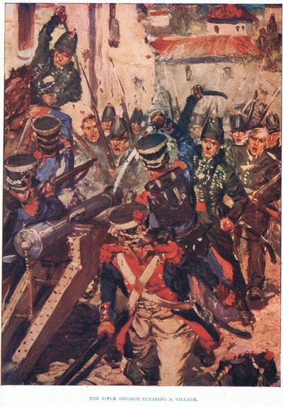 Střelecká brigáda vyklízela vesnici, 1915 od Cyrus Cuneo