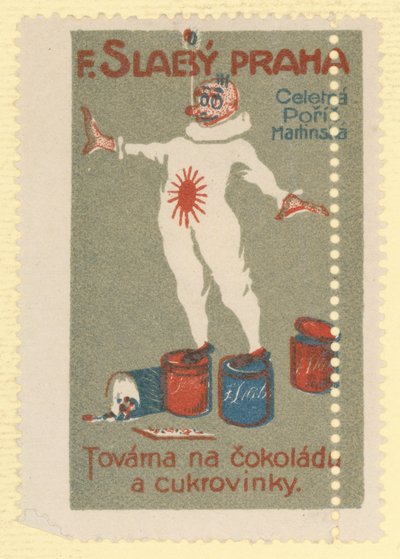 F Slaby továrna na čokoládu a cukrovinky, Praha od Czech School