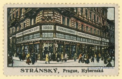 Stránský cukrář, Hybernská ulice, Praha od Czech School