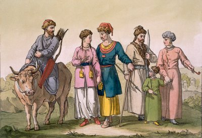 Taguri Tatars z Krymu, c1820-30s. od D.K. Bonatti