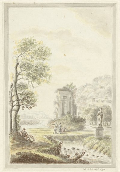Arkádská krajina od D. Nachenius