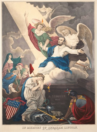 Na památku Abrahama Lincolna: Odměna spravedlivým, 1865 od D. T. Wiest