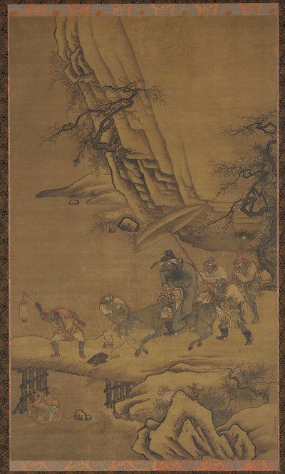 Zhong Kui a démoni přes most od Dai Jin