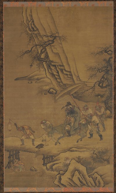 Zhong Kui a démoni přes most, 15. století. od Dai Jin