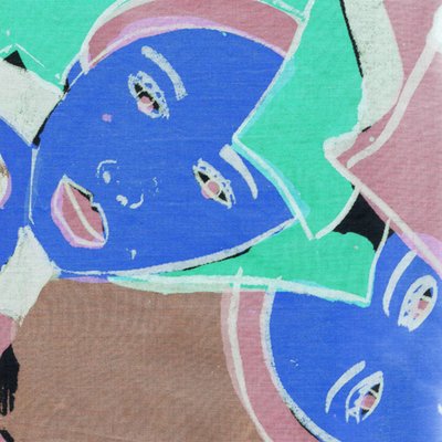 Blue Faces, 2017 (digitální) od Daisy de Villeneuve