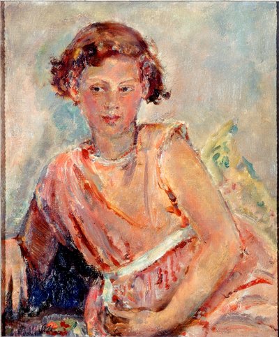 V zádumčivé náladě (olej na plátně) od Dame Ethel Walker