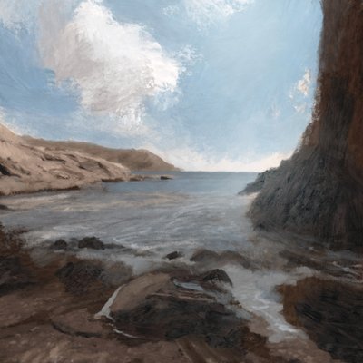 Pláž Castle Cove od Dan Hobday