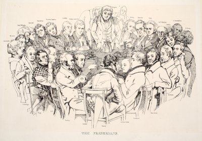 Fraserians, hospoda. 1835 (rytina) od Daniel Maclise