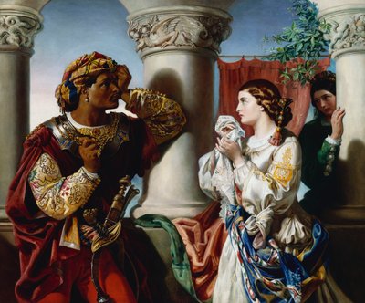 Othello a Desdemona od Daniel Maclise