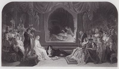 Hamlet (rytina) od Daniel (after) Maclise