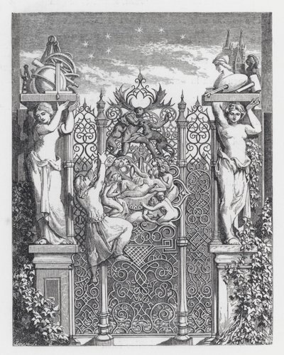 Ilustrace k Tennysonově básni, Princezna (rytina) od Daniel (after) Maclise