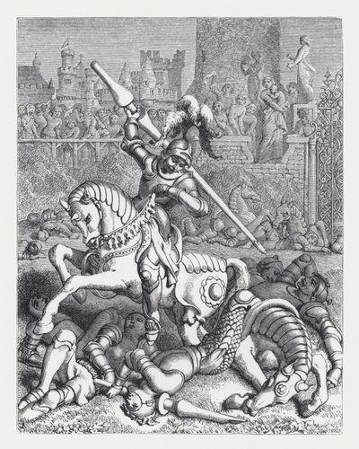 Ilustrace k Tennysonově básni, Princezna (rytina) od Daniel (after) Maclise