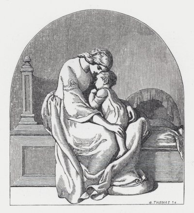 Ilustrace k Tennysonově básni, Princezna (rytina) od Daniel (after) Maclise