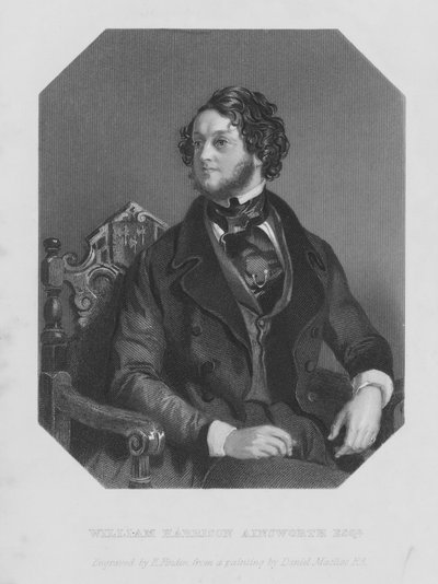 Portrét Williama Harrisona Ainswortha (rytina) od Daniel (after) Maclise