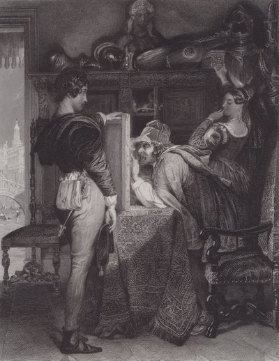 Salvator Rosa (rytina) od Daniel (after) Maclise