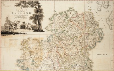 Nová civilní a církevní mapa Irska od Daniel Augustus Beaufort