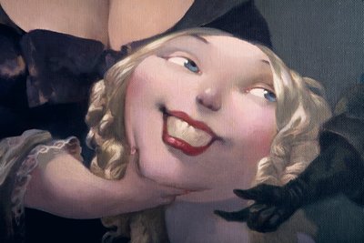 Návrh, detail, z Modrovouse od Charlese Perraulta (1628-1703) od Daniel Cacouault