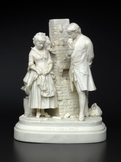 Joes Farewell, navržený 1872-73 (neglazovaný porcelán) od Daniel Chester French
