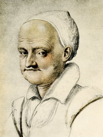 Portrét staré ženy od Daniel Dumonstier or Dumoustier