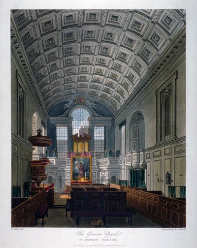Vnitřní pohled na Chapel Royal v St James