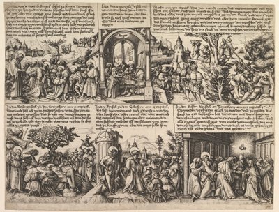 Různé scény, z evangelií az Acta Apostolorum, ca. 1530. od Daniel Hopfer