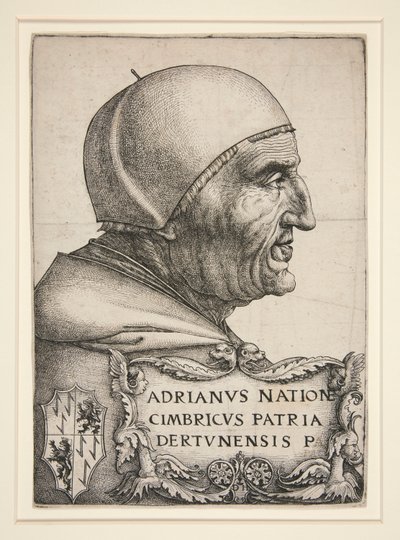 Portrét Adriena VI. (Hadrian VI., papež 1522-1523) od Daniel Hopfer