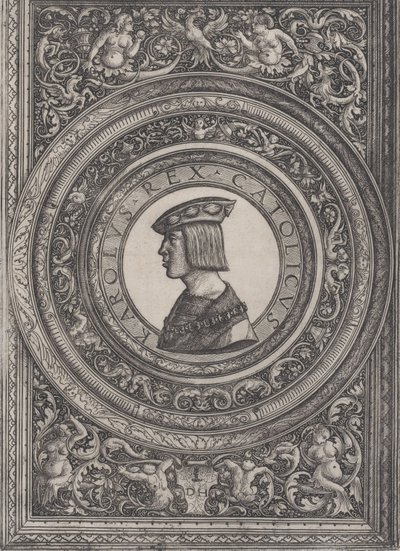Portrét císaře Karla V., ca. 1519. od Daniel Hopfer