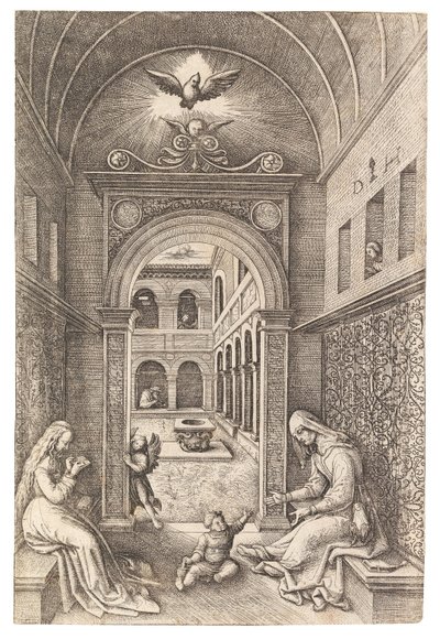 Panna a dítě se svatou Annou, c. 1500. od Daniel Hopfer the Elder