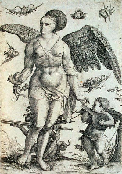 Voluptas, počátek 16. století. od Daniel Hopfer the Younger