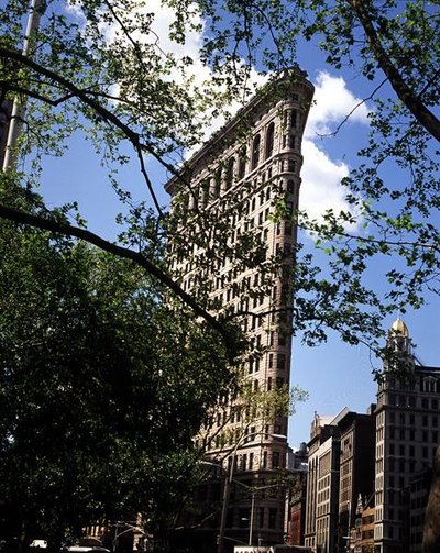 Pohled na Flatiron Building, dokončena 1902 od Daniel Hudson Burnham