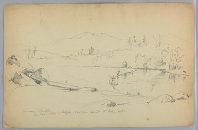 Řeka Ammonoosuc a Bílé hory, N.H. od Daniel Huntington