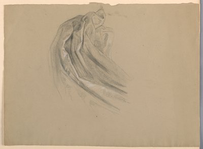 Studie sukna pro "A Magdalen" od Daniel Huntington