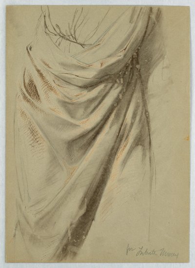 Studie drapérie za "Ttribute Money" od Daniel Huntington