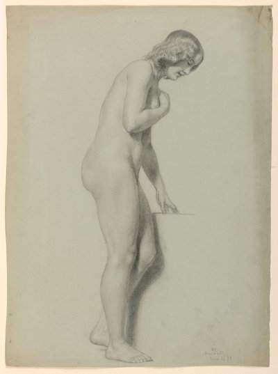 Kresba, ženský akt, 1858 od Daniel Huntington