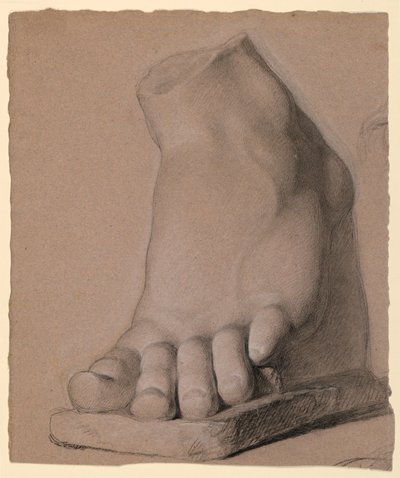 Kresba, Levá noha ze sádry, 1840 od Daniel Huntington