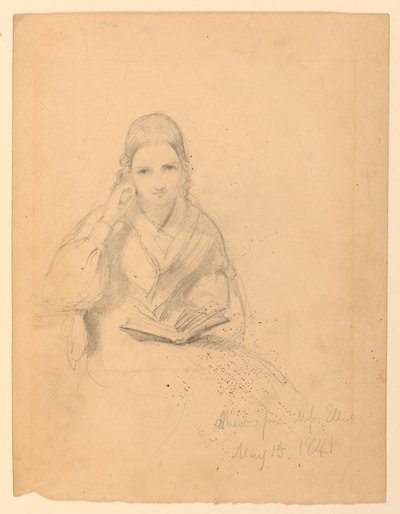 Kresba, slečna Elliotová vsedě, 15. května 1841 od Daniel Huntington