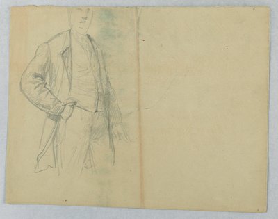Kresba, pan Samuel Ward Sr., stojící s rukou v kapse, 1880 od Daniel Huntington