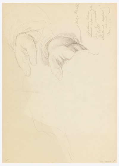 Kresba, Skica k portrétu Belly Worshamové, 1878 od Daniel Huntington