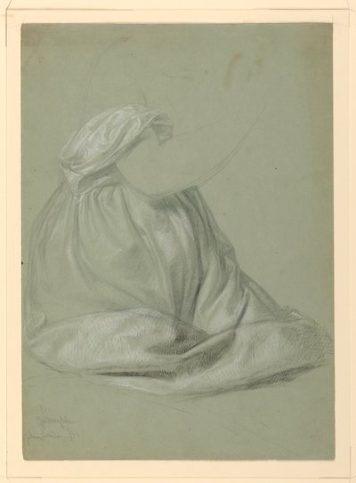 Kresba, studie k "Magdaleně", D, 19. listopadu 1852 od Daniel Huntington